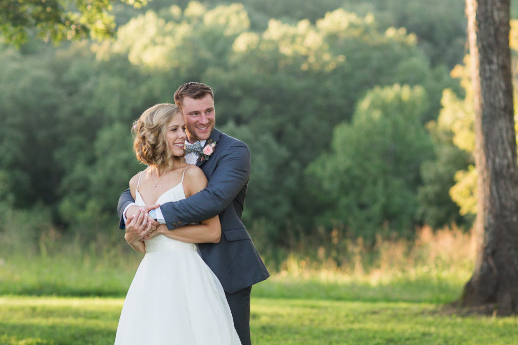 Barn at Turkey Ridge Wedding | Sunset wedding portraits | Charlottesville wedding photography