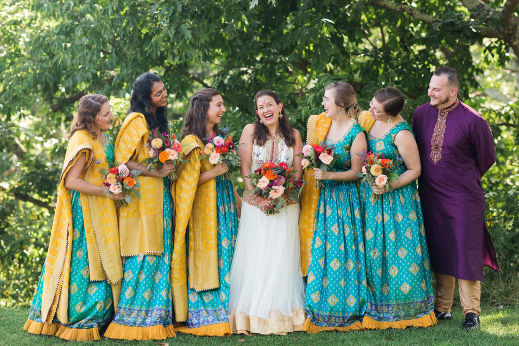 Bridesmaids | Indian-American Wedding at Wintergreen Resort by Virginia Photographers