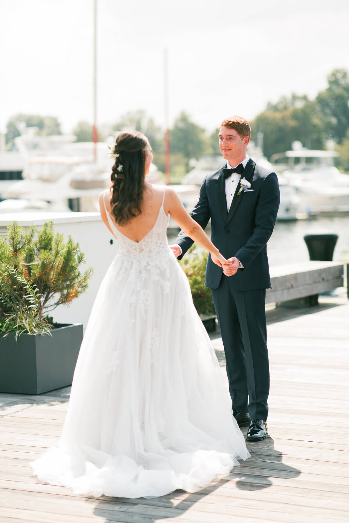 First look in The Wharf in Downtown DC | Fall Wedding at River Farm in Alexandria by Virginia Photographers
