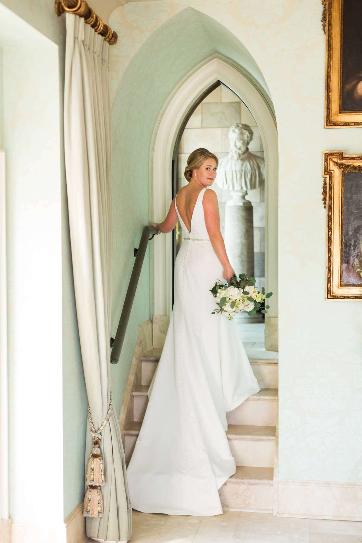 Bridal portraits at Dover Hall Estate by Virginia Photographers