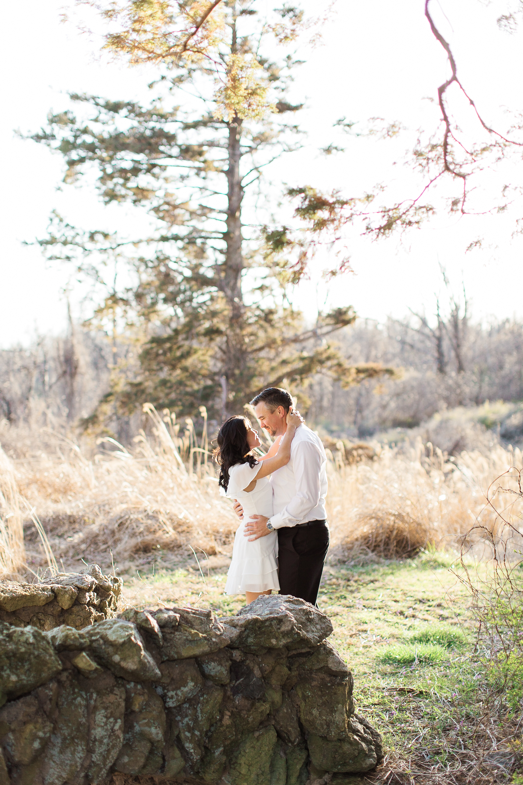 Swannanoa Palace engagement session in the spring